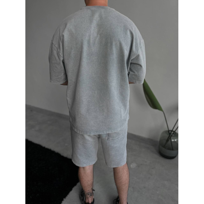 Oversize костюм з вивареної тканини