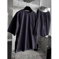 Літній oversize костюм у рубчик