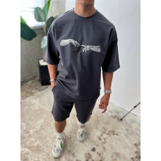 Oversize костюм з принтом