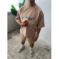 Oversize костюм з принтом