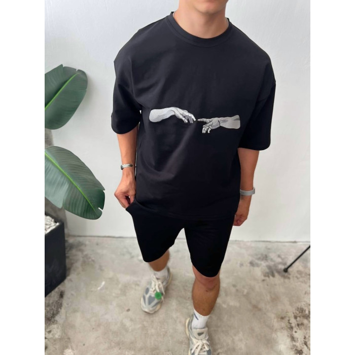 Oversize костюм з принтом