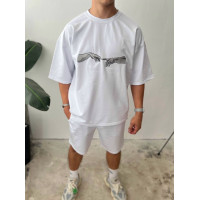 Oversize костюм з принтом