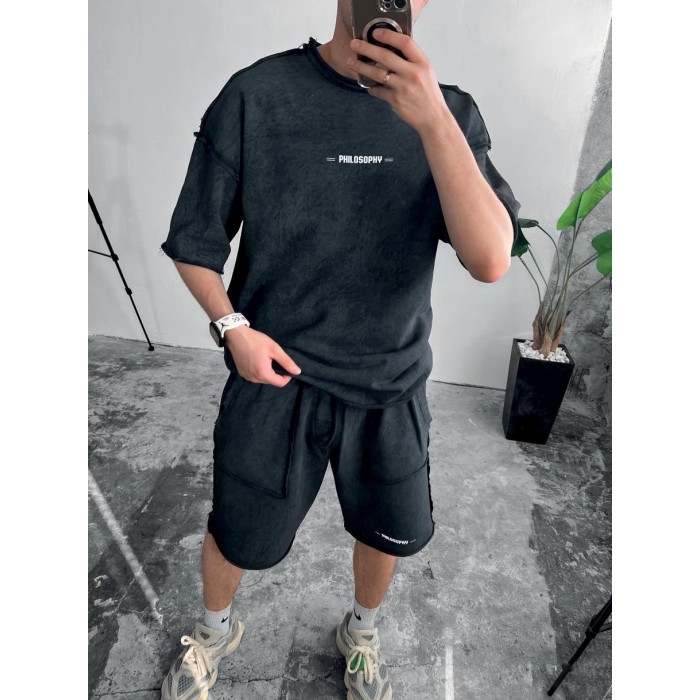 Oversize костюм з акцентними швами