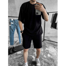 Літній oversize костюм у рубчик