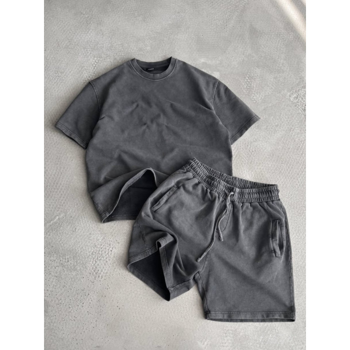Oversize костюм з вивареної тканини