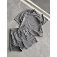 Oversize костюм з вивареної тканини