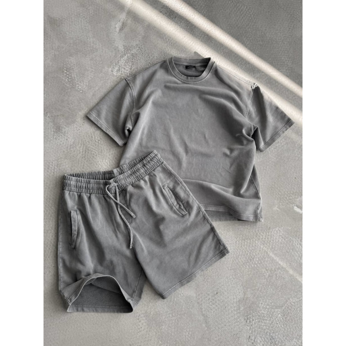 Oversize костюм з вивареної тканини