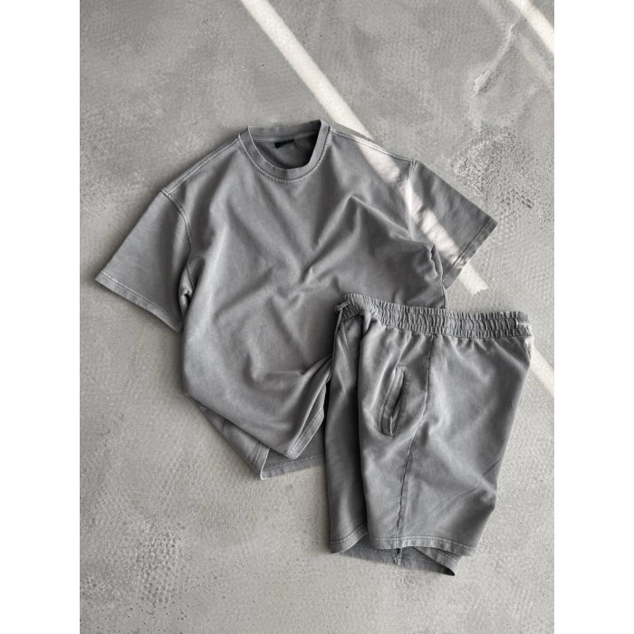 Oversize костюм з вивареної тканини
