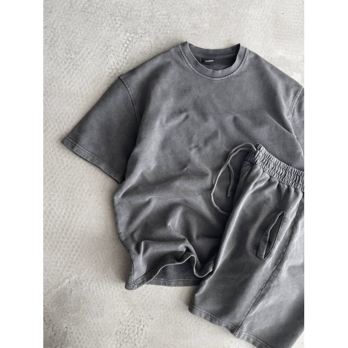 Oversize костюм з вивареної тканини