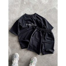 Літній oversize костюм з надписом
