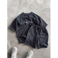 Літній oversize костюм з надписом
