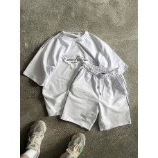 Літній oversize костюм з надписом