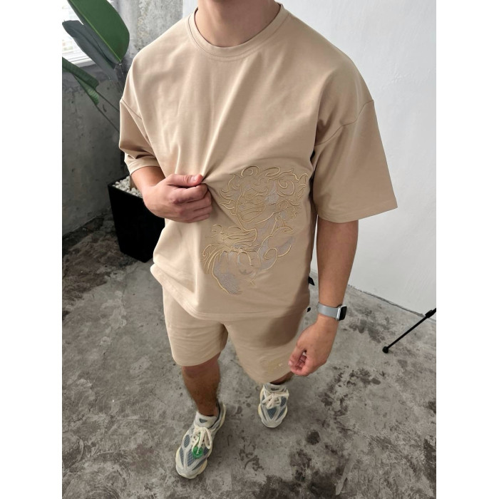 Oversize костюм з вишивкою