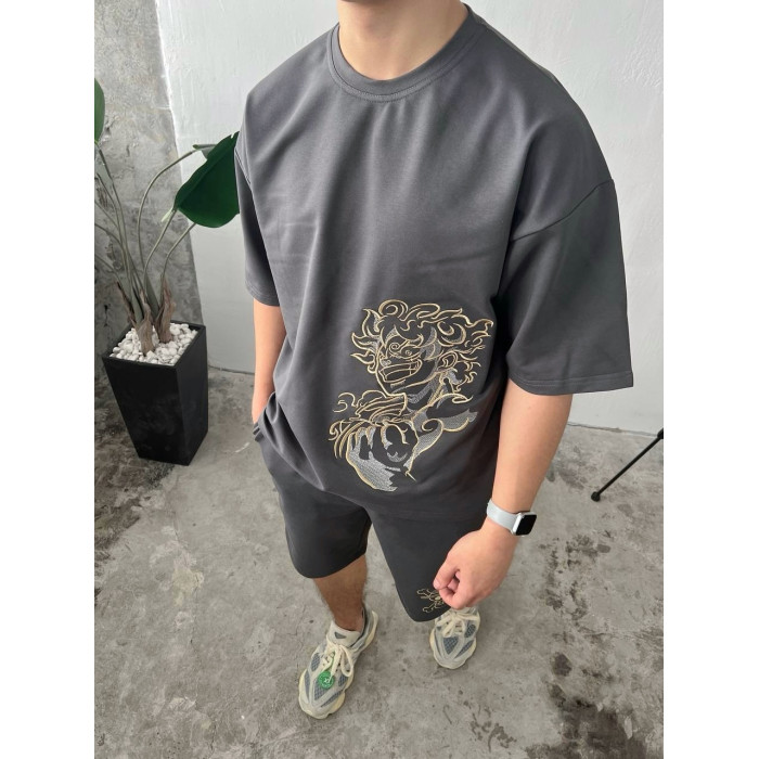 Oversize костюм з вишивкою