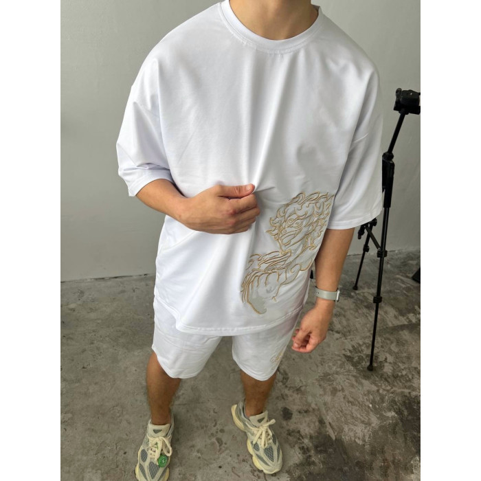 Oversize костюм з вишивкою