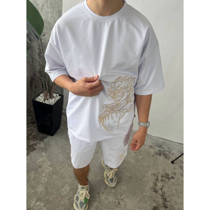 Oversize костюм з вишивкою