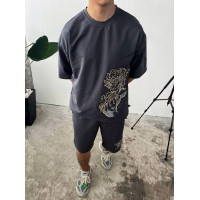 Oversize костюм з вишивкою