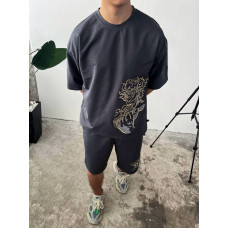 Oversize костюм з вишивкою