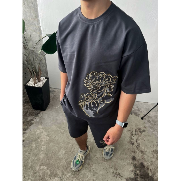 Oversize костюм з вишивкою