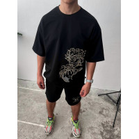 Oversize костюм з вишивкою