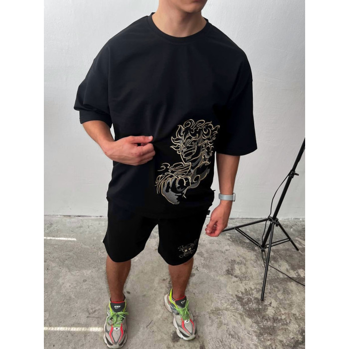 Oversize костюм з вишивкою