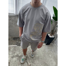 Oversize костюм з вишивкою