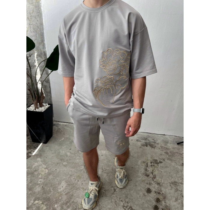 Oversize костюм з вишивкою