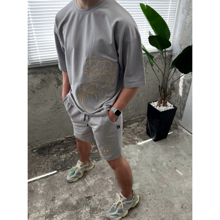Oversize костюм з вишивкою