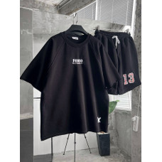 Oversize костюм з принтом