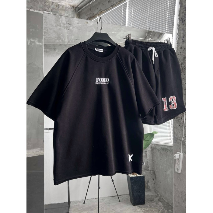 Oversize костюм з принтом