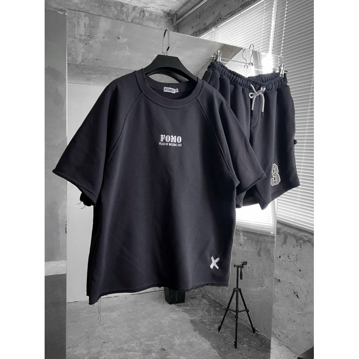 Oversize костюм з принтом