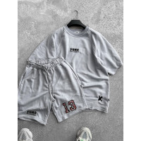 Oversize костюм з принтом