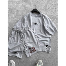 Oversize костюм з принтом