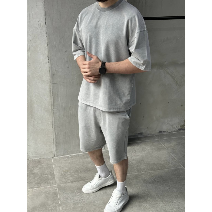 Oversize костюм з вивареної тканини