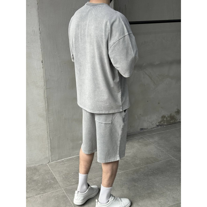 Oversize костюм з вивареної тканини