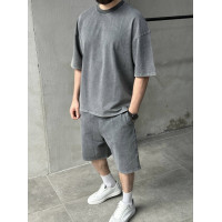 Oversize костюм з вивареної тканини