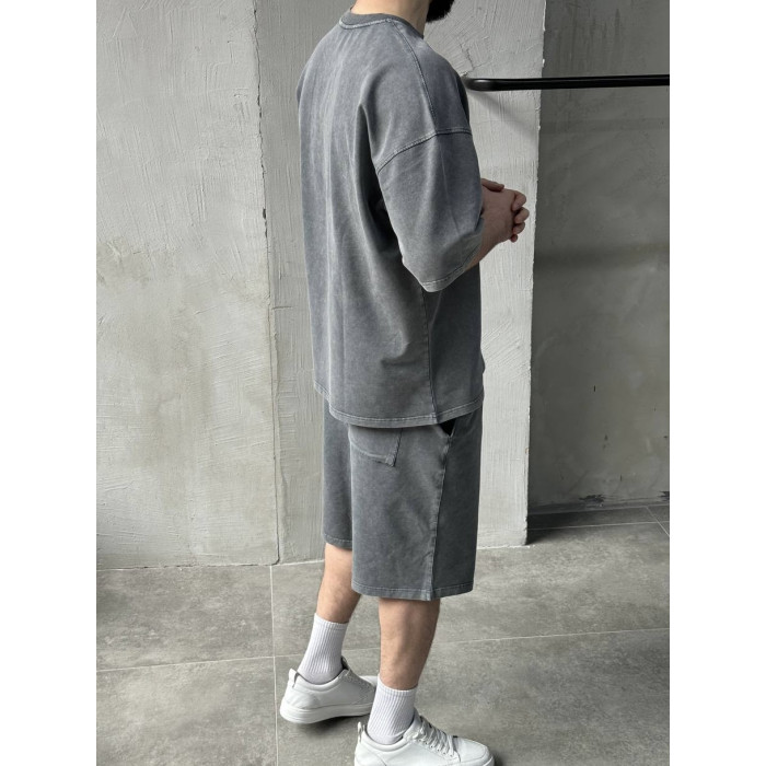 Oversize костюм з вивареної тканини