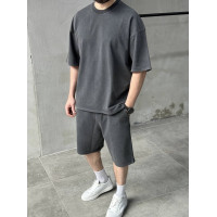 Oversize костюм з вивареної тканини