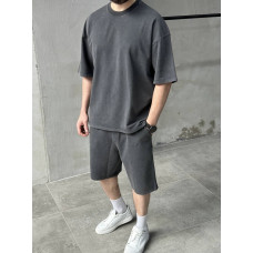 Oversize костюм з вивареної тканини