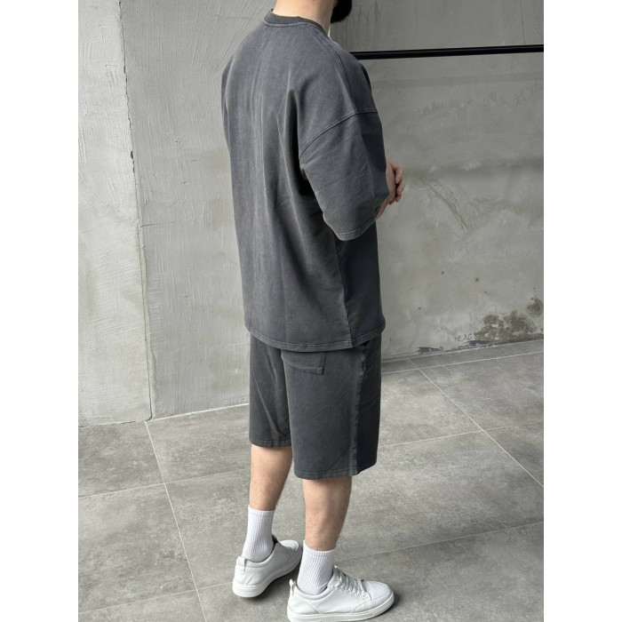 Oversize костюм з вивареної тканини