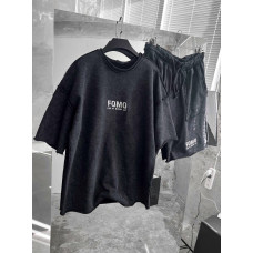 Літній oversize костюм з надписом