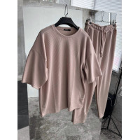 Літній oversize костюм у рубчик