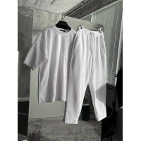 Літній oversize костюм у рубчик