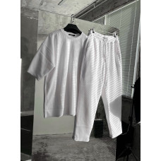 Літній oversize костюм у рубчик