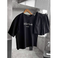 Літній oversize костюм з надписом