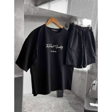 Літній oversize костюм з надписом