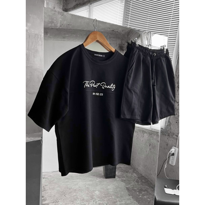 Літній oversize костюм з надписом