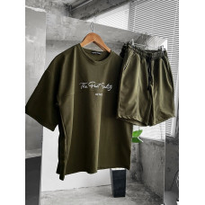 Літній oversize костюм з надписом