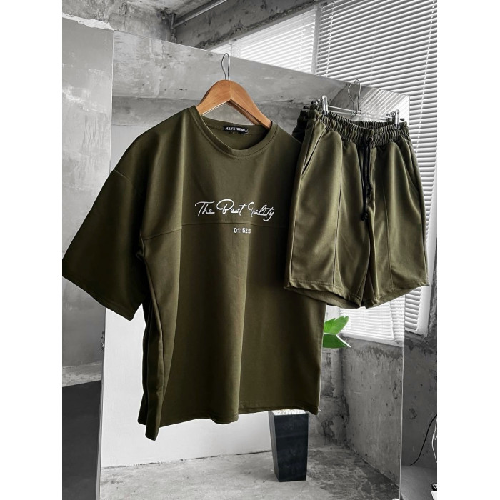 Літній oversize костюм з надписом