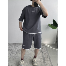 Літній oversize костюм з вишивкою